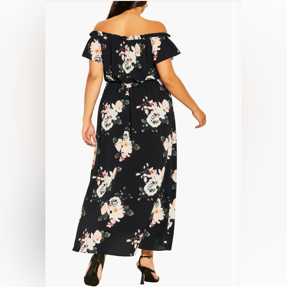 City Chic Pink High-Low Wrap Sundress